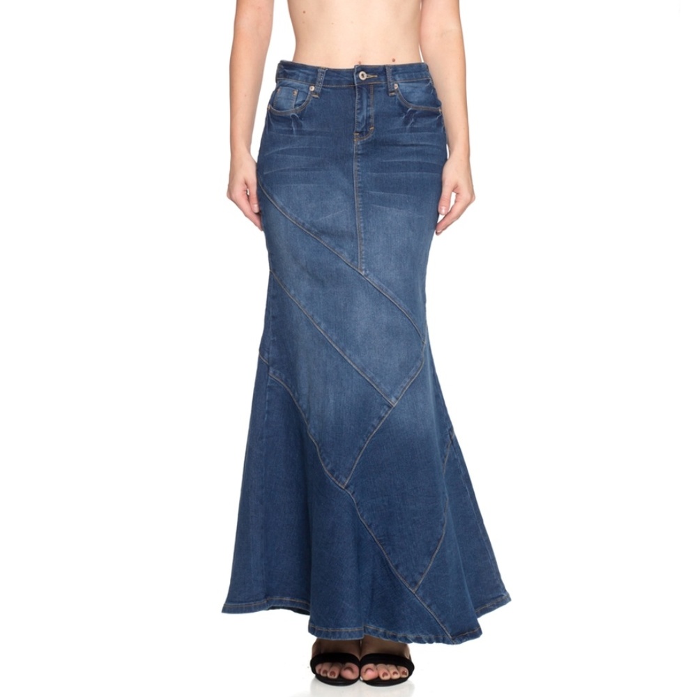 Mermaid Denim Skirt